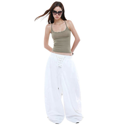 Powrpowr Crisscross Nylon Pants