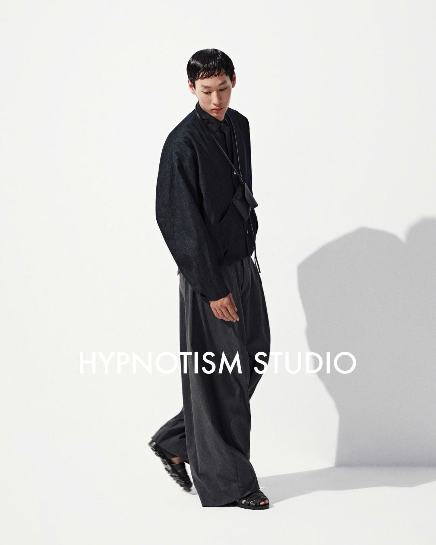Hypnotism Curve Denim Cardigan