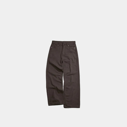WHOSE Dark Brown Wide Straight Jeans