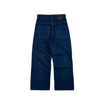 WHOSE Dark Blue Wide Straight Jeans (Pre-order)