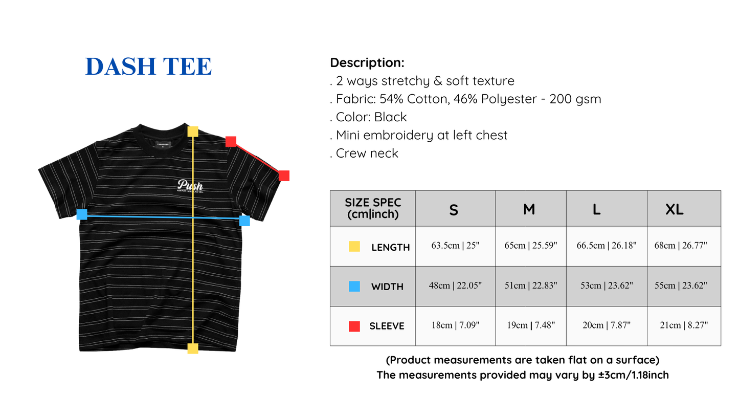 Push Push Dash Tee (Pre-order)