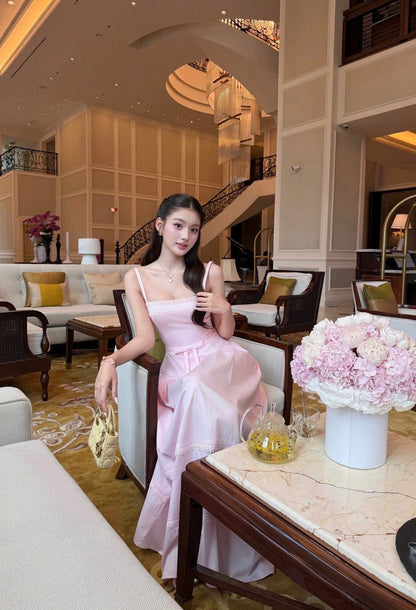 Chouchou Roselle Bow Midi Dress