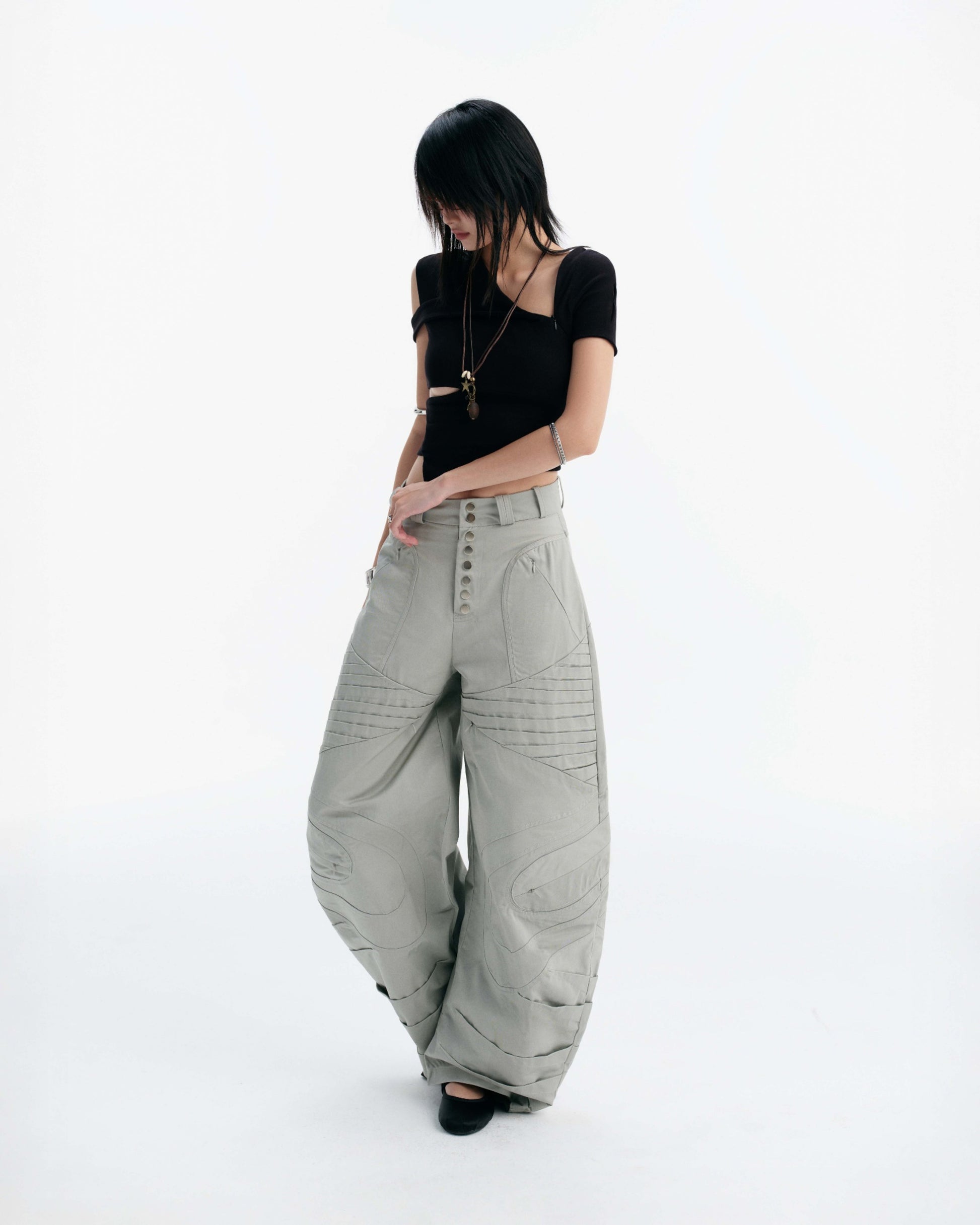 Bunny Hill Desmond Pants (Grey (Pre-order) - Em Clothing