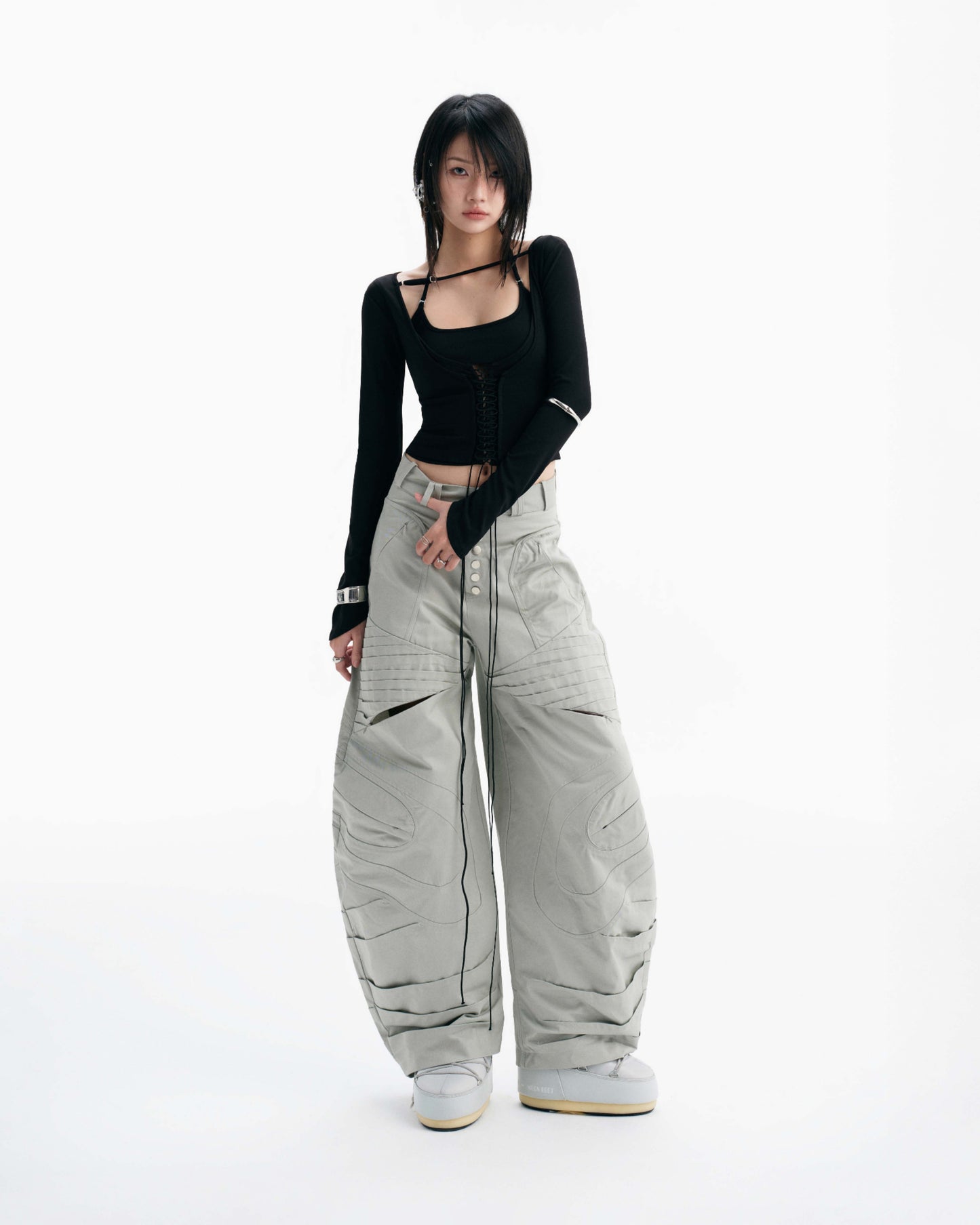 Bunny Hill Desmond Pants (Grey (Pre-order) - Em Clothing