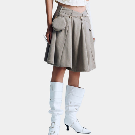 Bunny Hill Devora Skirt - Brown Stripes