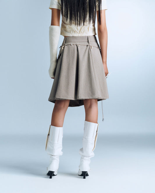 Bunny Hill Devora Skirt - Brown Stripes (Pre-order)