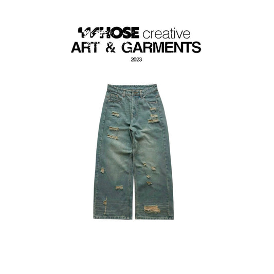 WHOSE Dust Army Baggy Jeans (Pre-order)