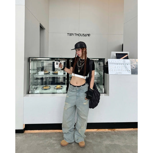 WHOSE Dust Army Baggy Jeans (Pre-order)