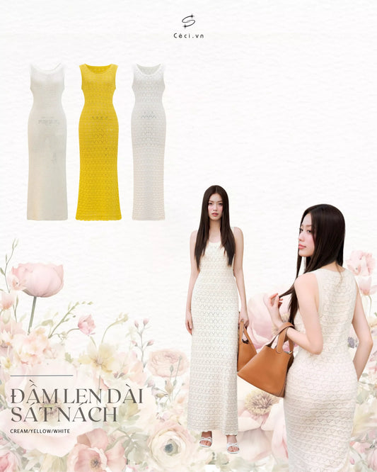 Ceci Long Sleeveless Knit Dress