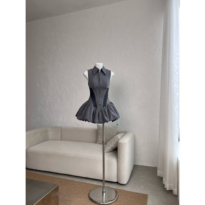 Cera Bubble Skirt Shirt Dress