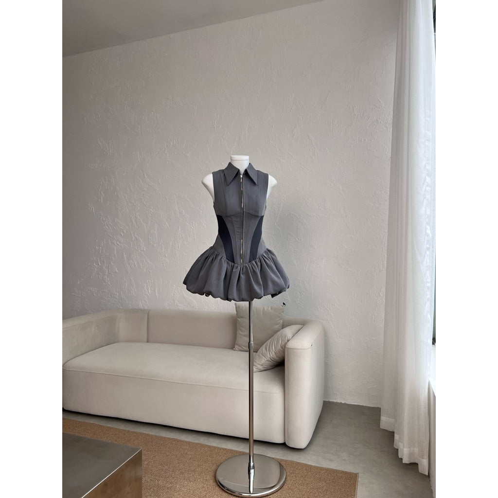 Cera Bubble Skirt Shirt Dress