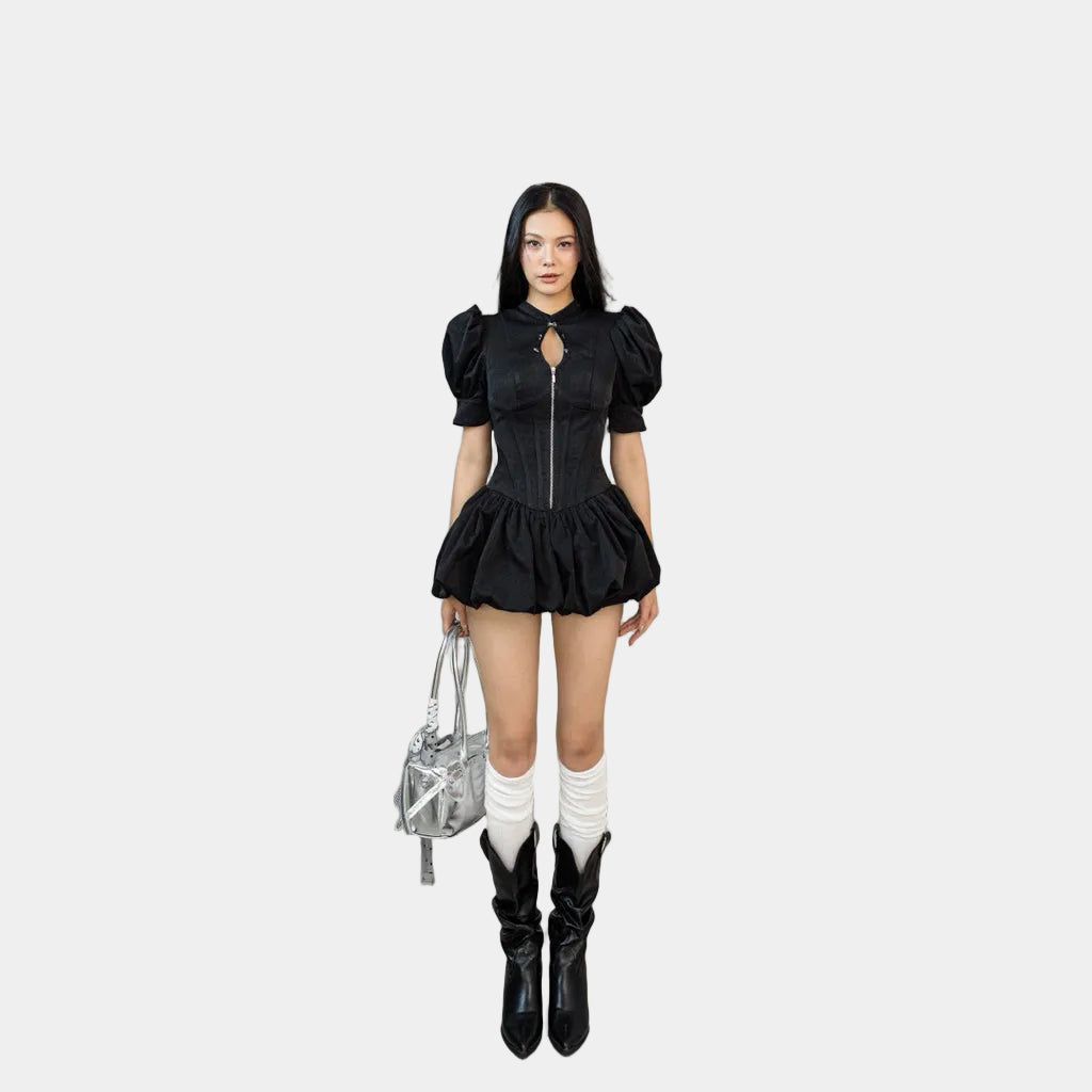 Cera Puff Sleeve Bubble Dress