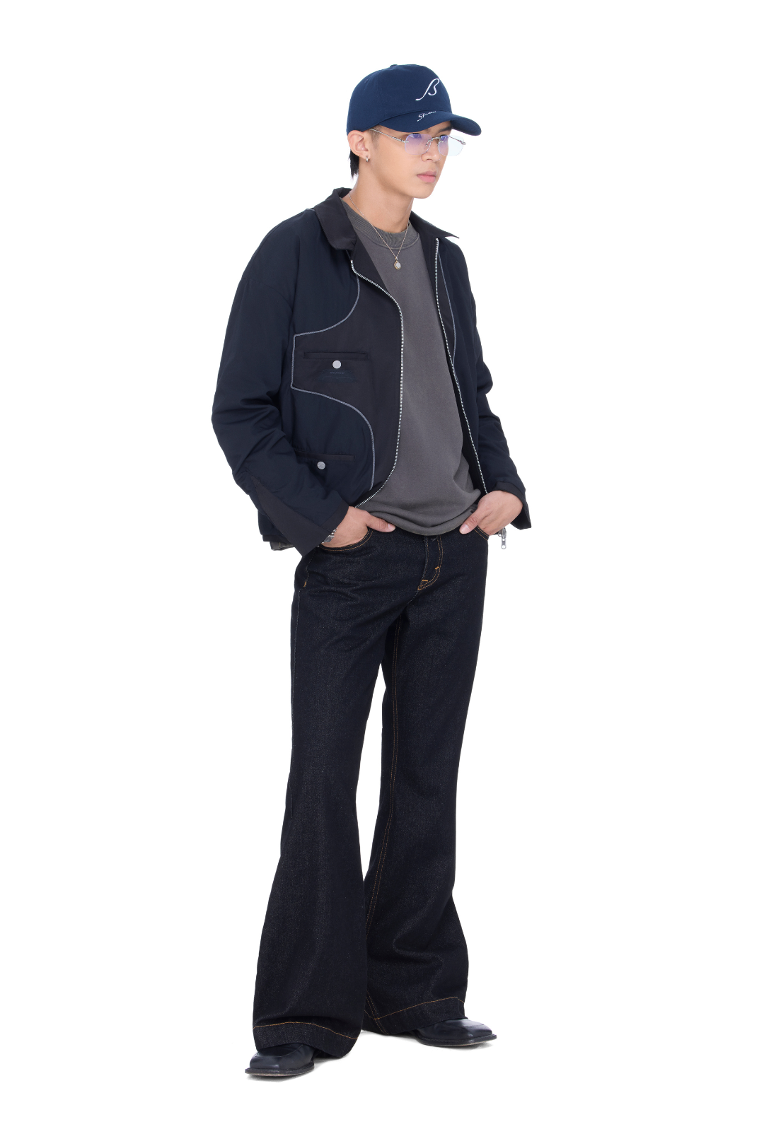 The Beuter Dark Brown Pleated Tee T-Shirt