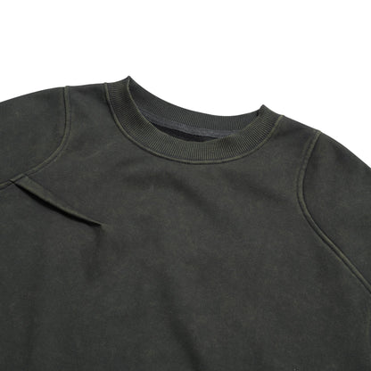 The Beuter Dark Brown Pleated Tee T-Shirt