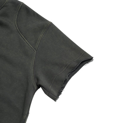 The Beuter Dark Brown Pleated Tee T-Shirt