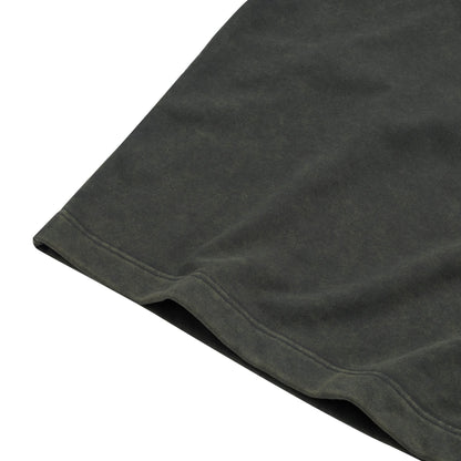 The Beuter Dark Brown Pleated Tee T-Shirt