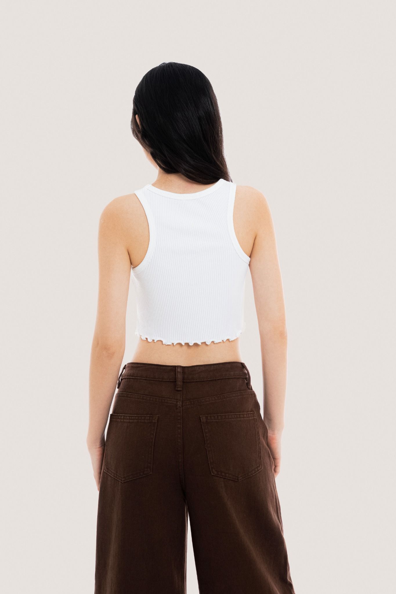 Libe Dark Brown Wide Leg Jeans (Pre-order)