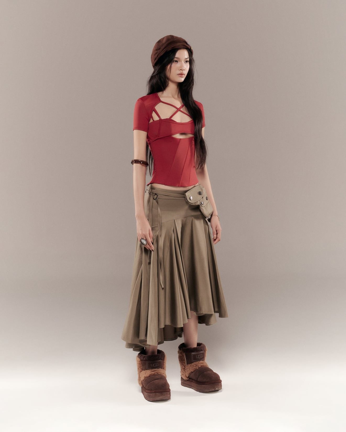 Bunny Hill Davon Skirt (Moss Green)