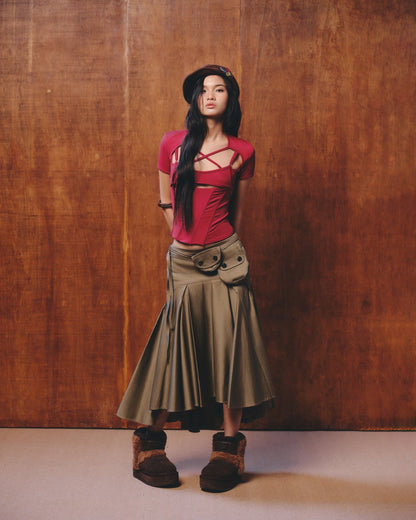 Bunny Hill Davon Skirt (Moss Green)