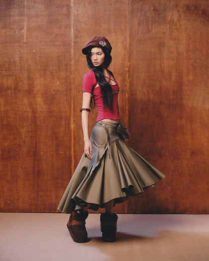 Bunny Hill Davon Skirt (Moss Green)