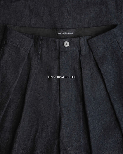 Hypnotism Denim Pleated Pants