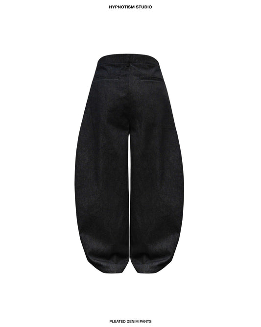 Hypnotism Denim Pleated Pants