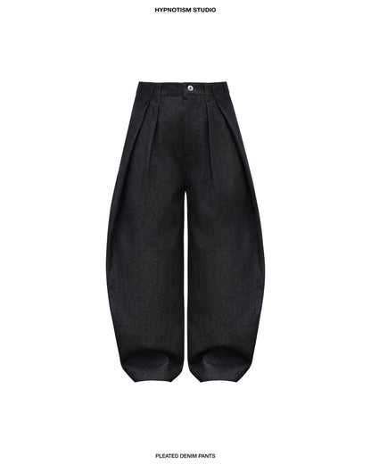 Hypnotism Denim Pleated Pants