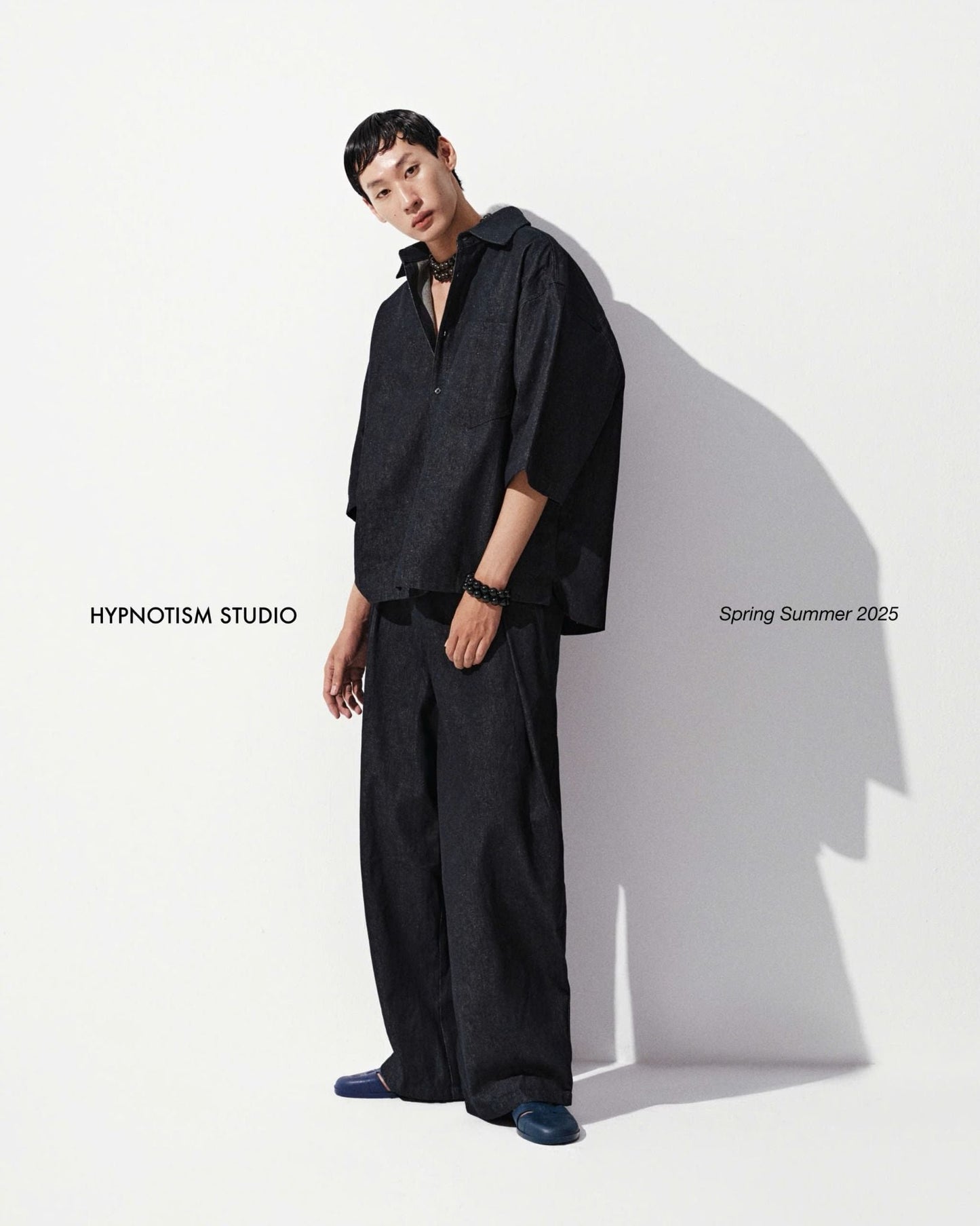 Hypnotism Denim Pleated Pants