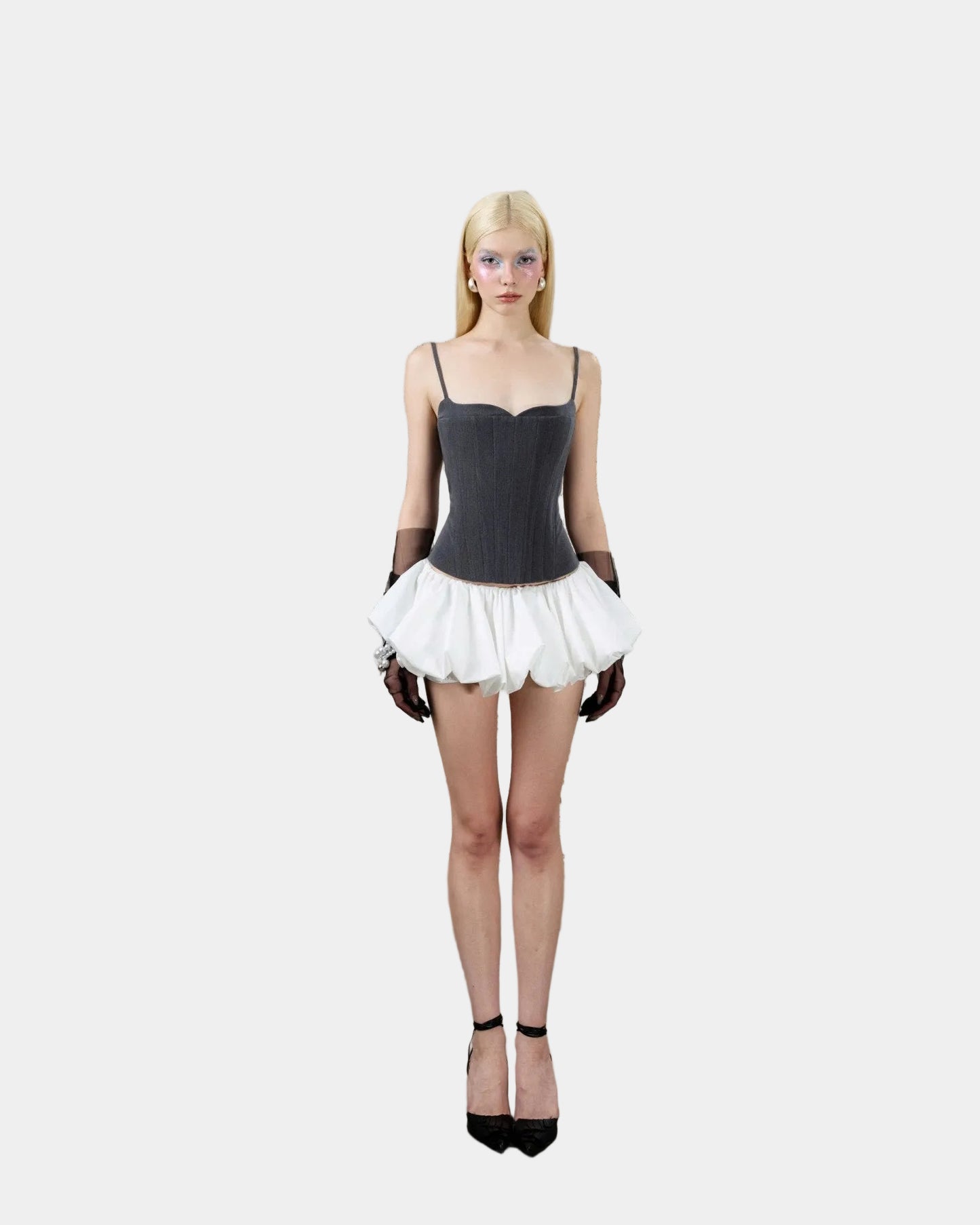 Depass Silver Bloom Skirt