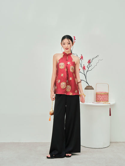 Mieufashionista Red Halter Top Diep Anh