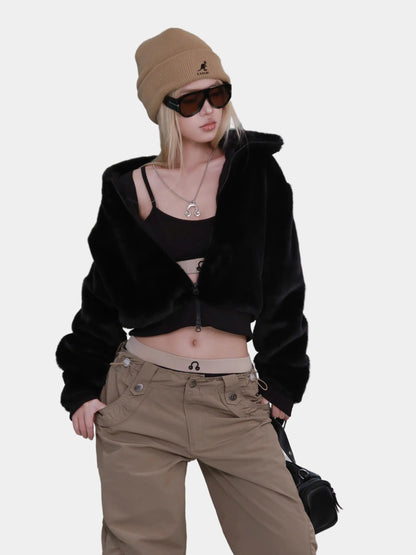 Nhabachtuot Double Zip Fur Jacket
