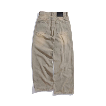 Whose Dusty Khaki Wide Straight Jeans