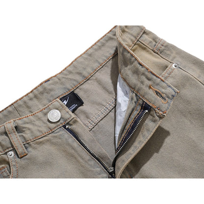 Whose Dusty Khaki Wide Straight Jeans