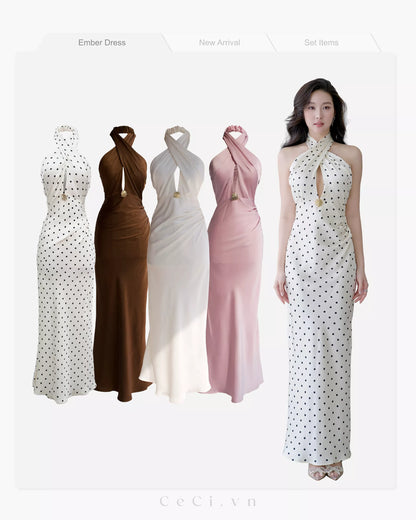 Ceci Ember Dress - Mocha Allure