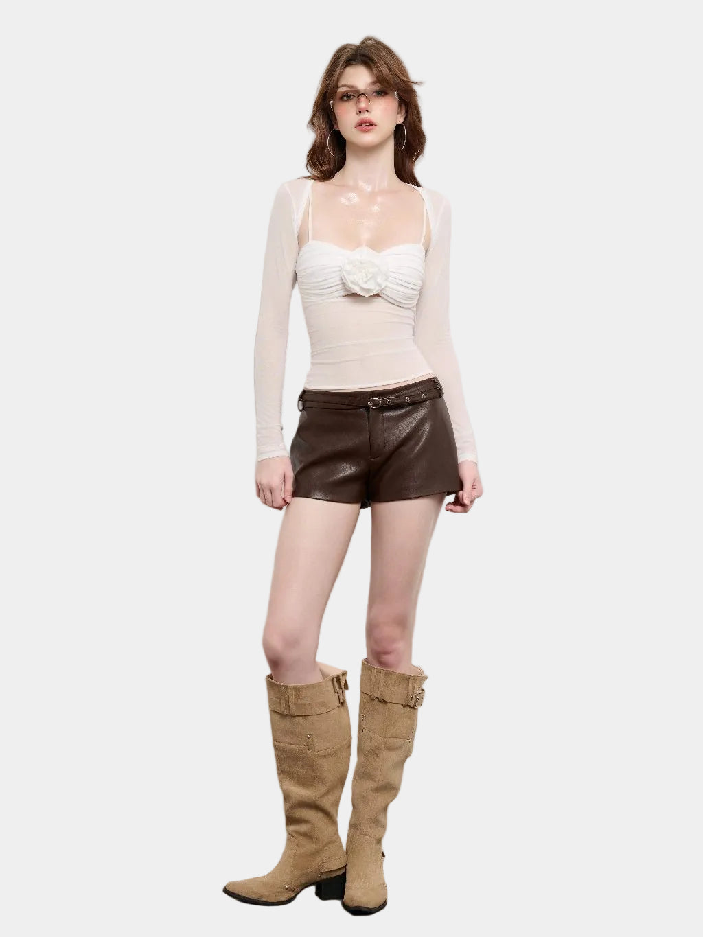 Lueysor Edge Leather Shorts