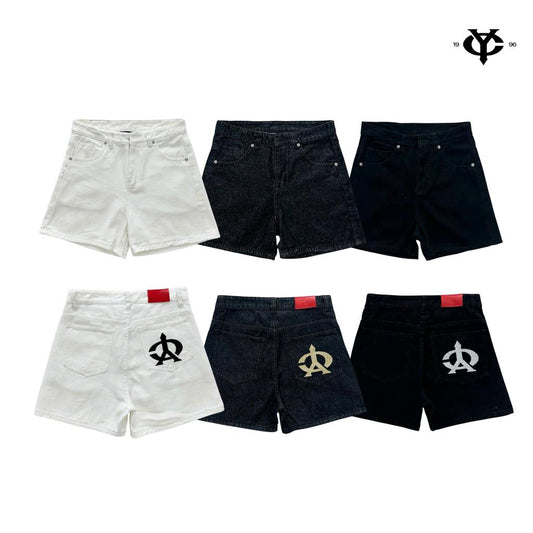 WHOSE Embroidered Pocket Denim Shorts (Pre-order)