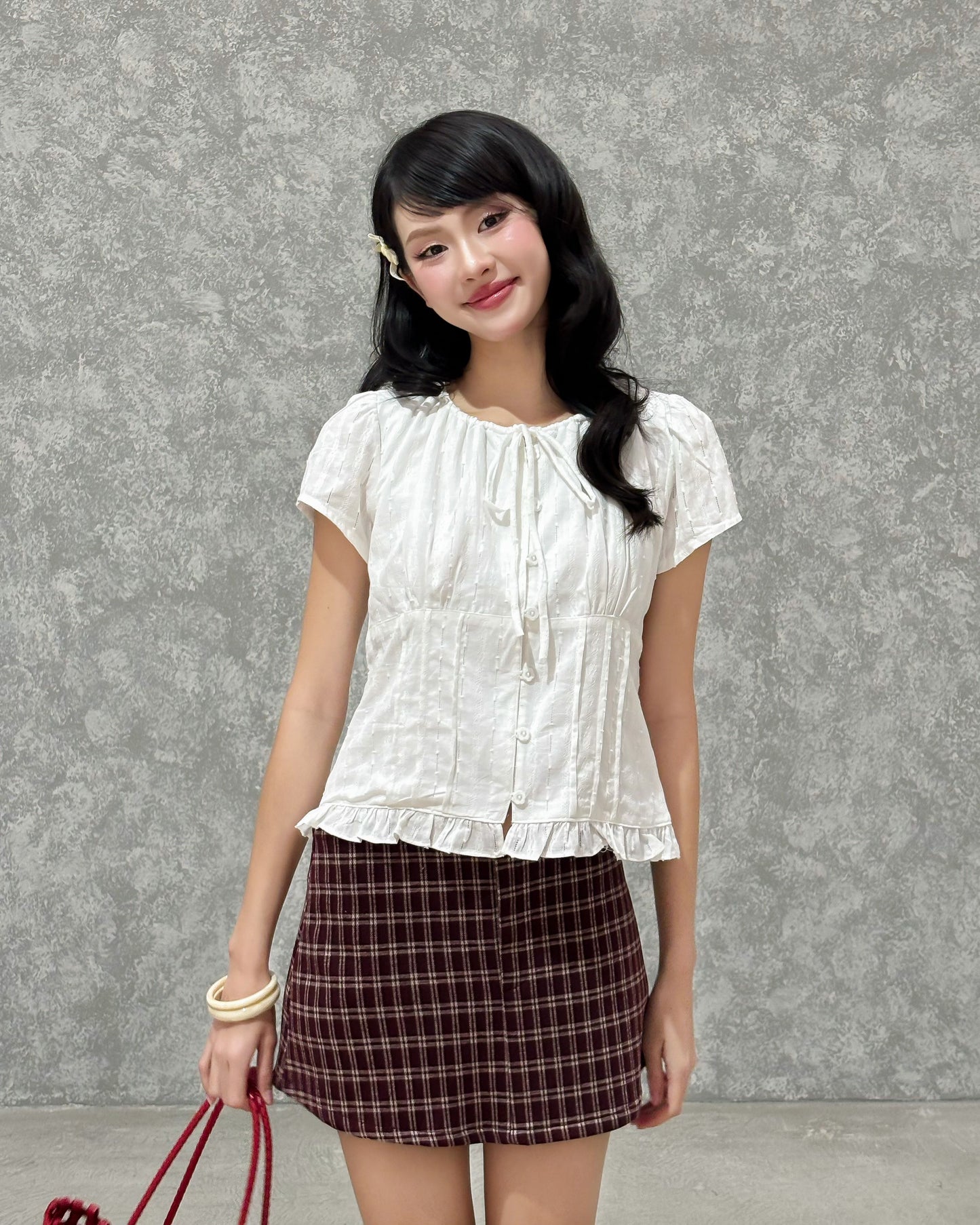 Mieufashionista Check Mini Skirt Emmi