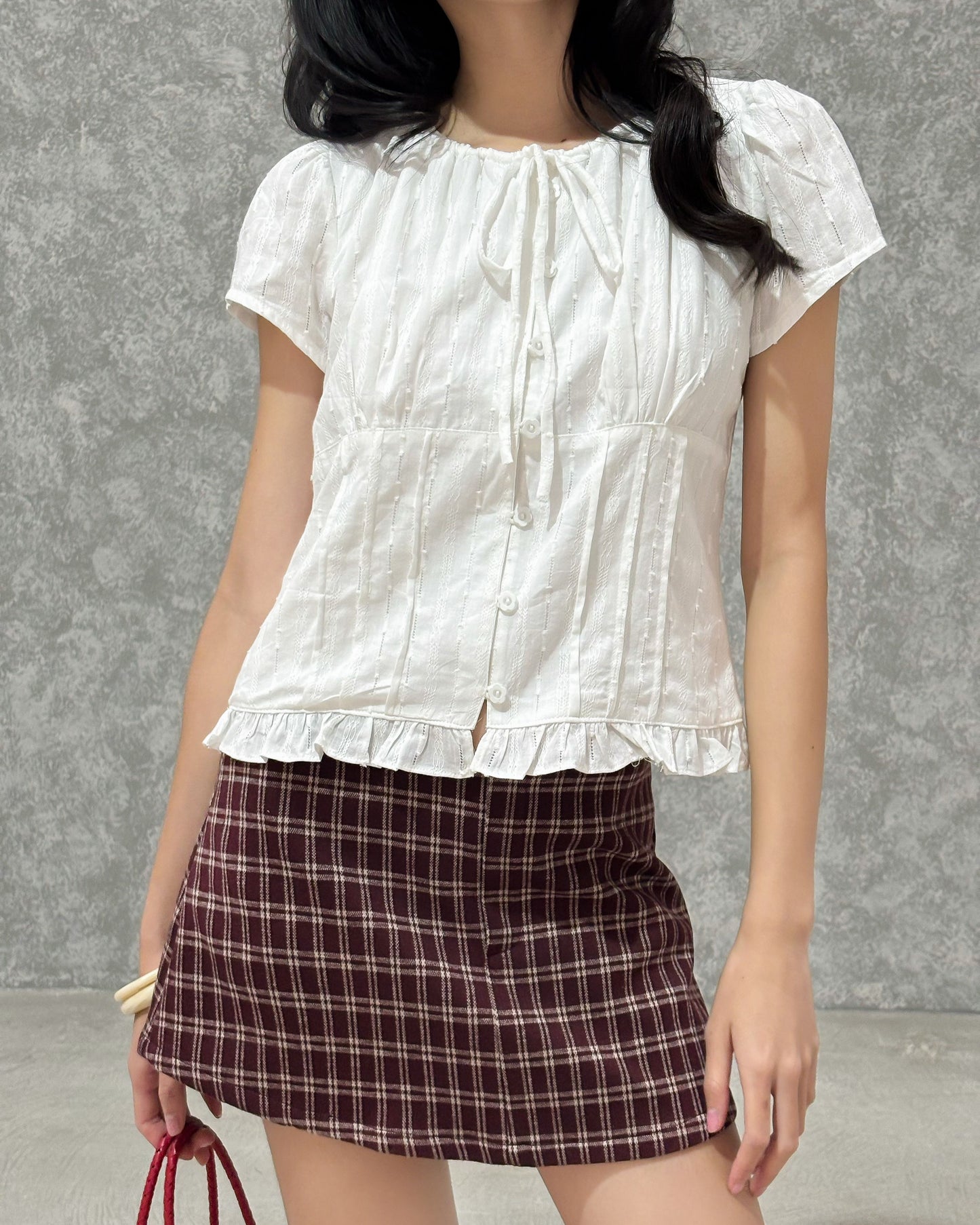 Mieufashionista Check Mini Skirt Emmi