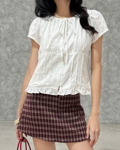 Mieufashionista Check Mini Skirt Emmi