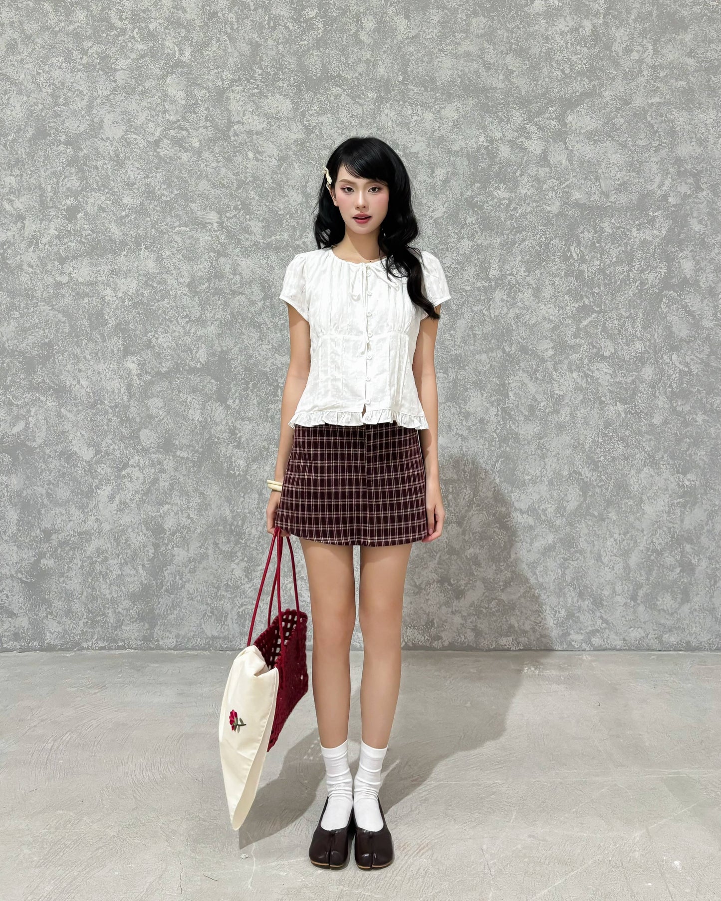 Mieufashionista Check Mini Skirt Emmi
