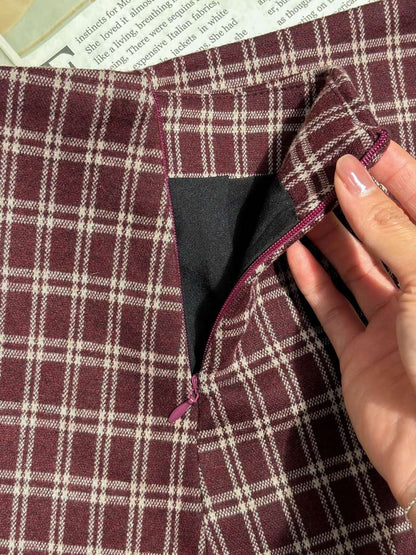 Mieufashionista Check Mini Skirt Emmi