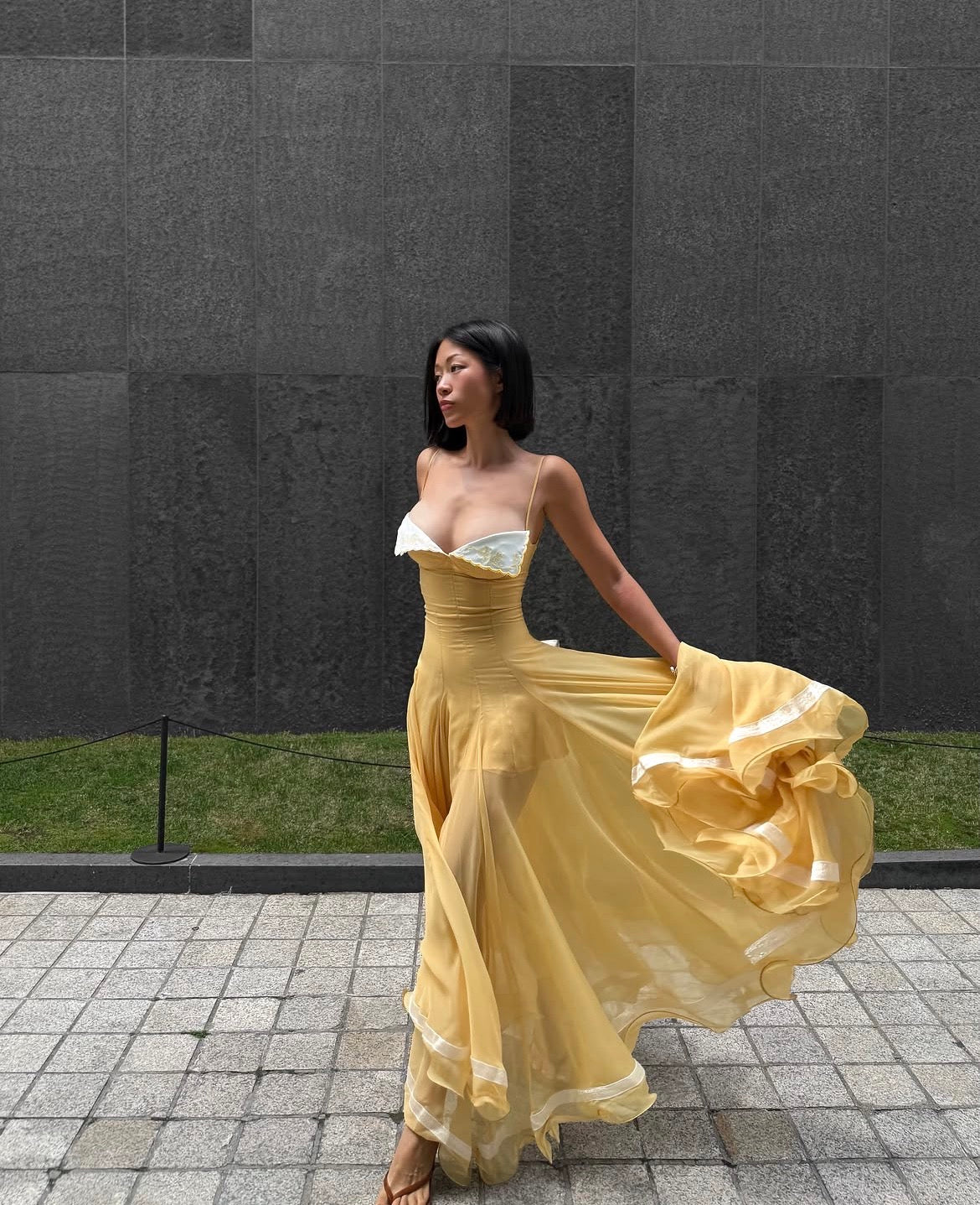 Huelleyrose Liane Dress Yellow