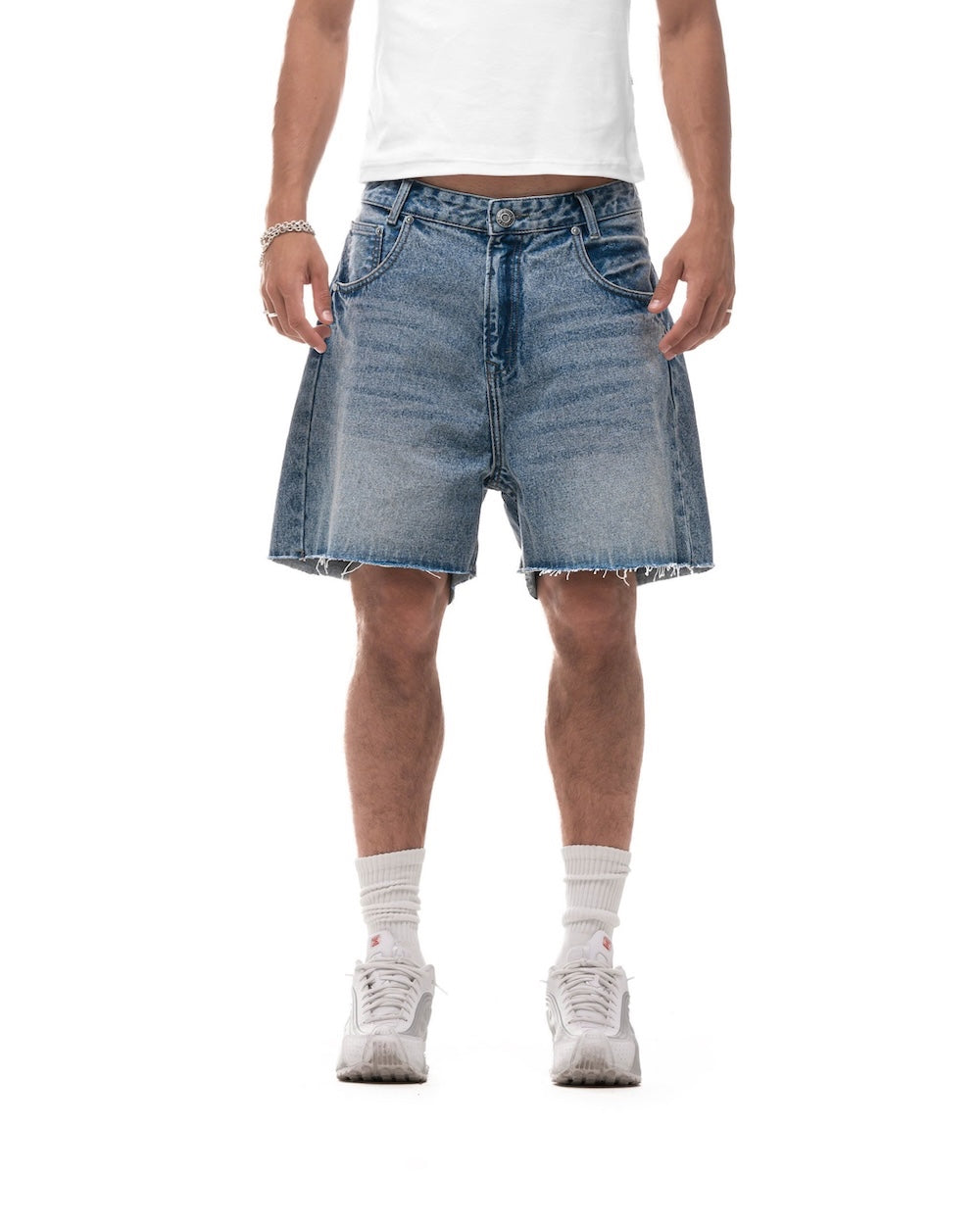 STRESSMAMA Fall25 Basic Denim Shorts (Pre-order)