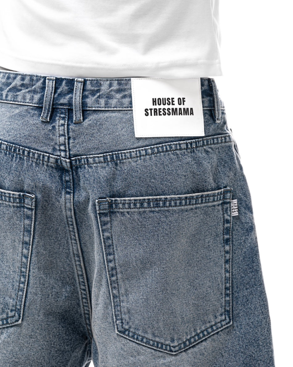 STRESSMAMA Fall25 Basic Denim Shorts (Pre-order)