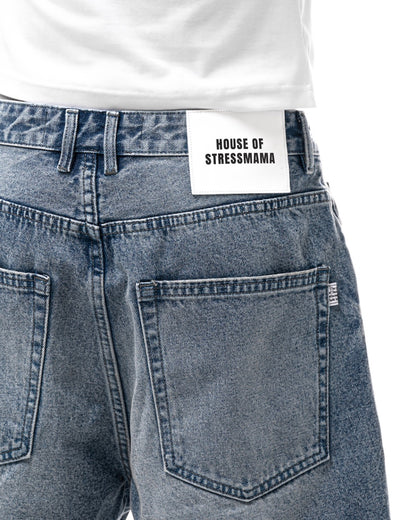 STRESSMAMA Fall25 Basic Denim Shorts (Pre-order)