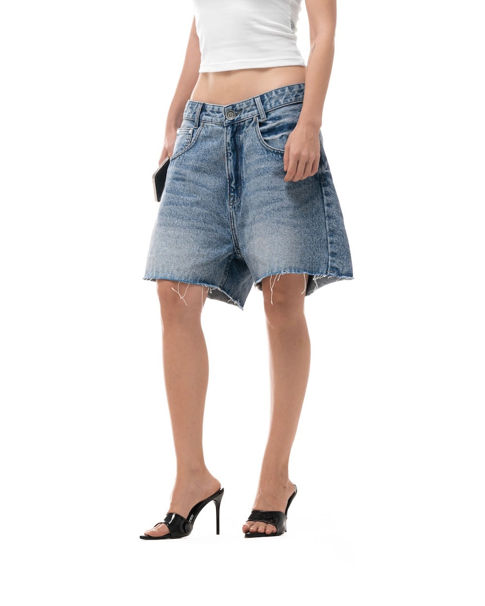 STRESSMAMA Fall25 Basic Denim Shorts (Pre-order)