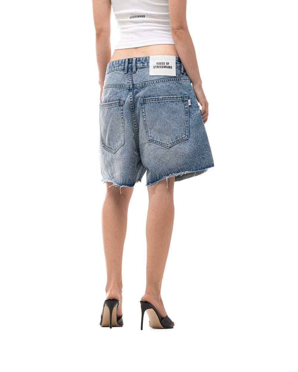 STRESSMAMA Fall25 Basic Denim Shorts (Pre-order)