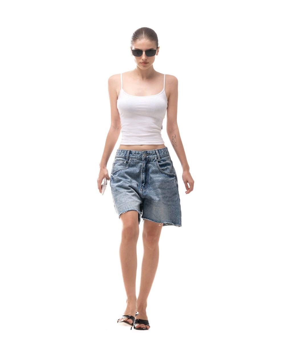 STRESSMAMA Fall25 Basic Denim Shorts (Pre-order)