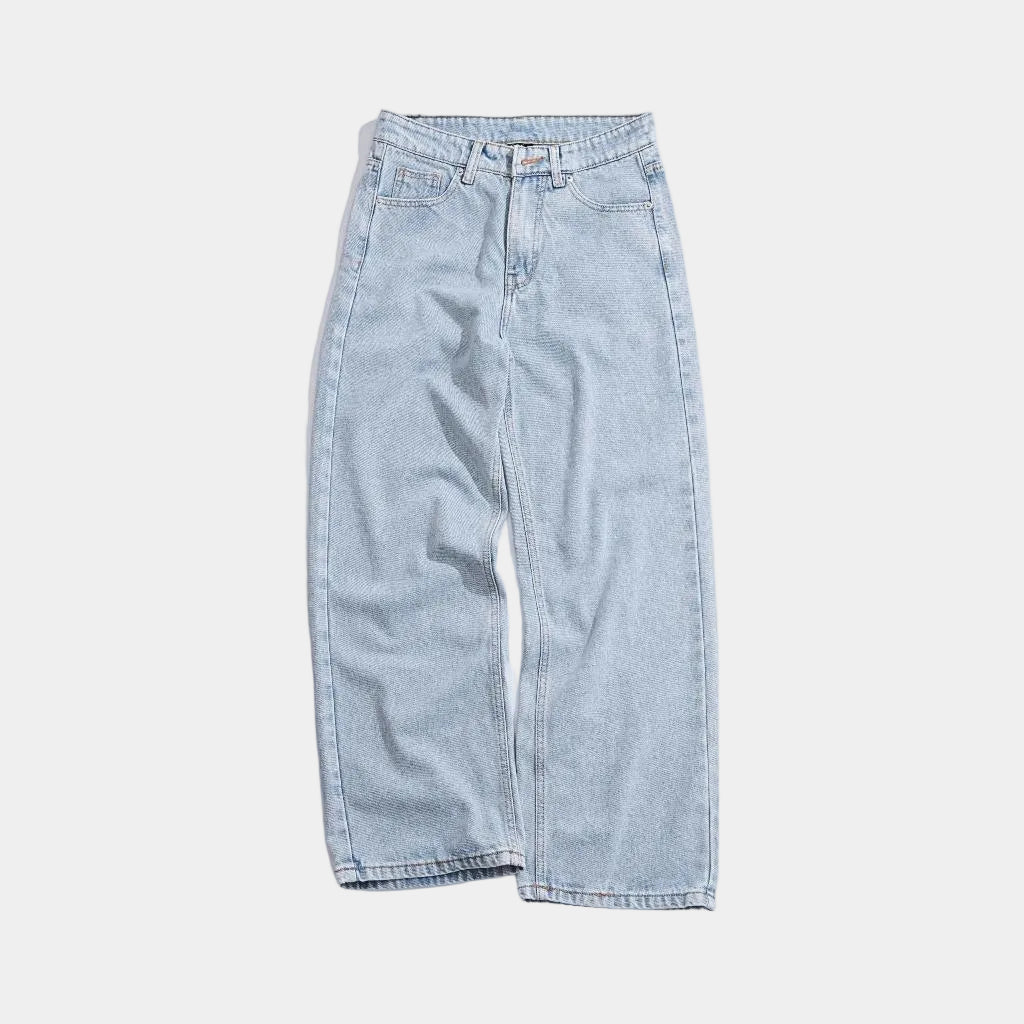 Whose Faded Blue Wide Straight Jeans