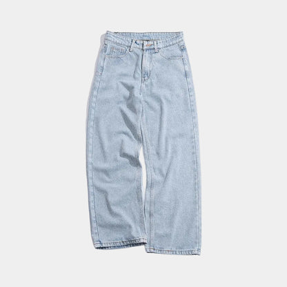 Whose Faded Blue Wide Straight Jeans